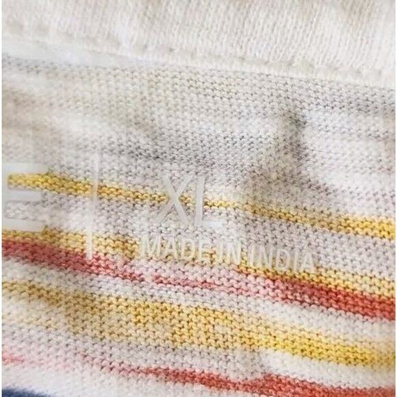 Sun + Stone Baja Stripe Pullover Lightweight Hoodie Long Sleeve Surf Shirt XL - Picture 3 of 8